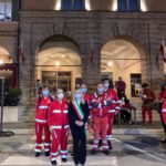I volontari della Croce rossa italiana