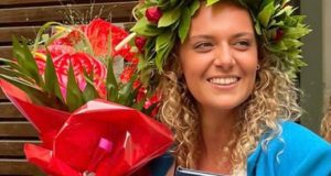 Sofia Cesari neolaureata in Scienze della comunicazione