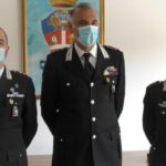 Da sinistra: il capitano De Carlini, il colonnello Candido e il capitano Maggi