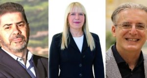 I tre aspiranti alla carica di sindaco: Borioni, Piermattei, Antognozzi