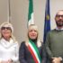 Francesco Rapaccioni con il sindaco Piermattei e l'assessore Bianconi