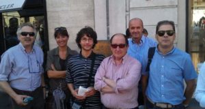 Armando Massei con Francesco Borioni, Americo Eugeni, Silvio Gobbi, Manuela Fiorentino e il compianto Goffredo Cambiucci