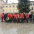 Il gruppo ciclistico in piazza per gli auguri di Natale