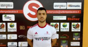 L'attaccante Lorenzo Rocci, autore di uno dei tre gol