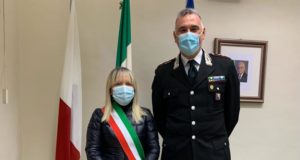 Il sindaco Piermattei con il colonnello Candido