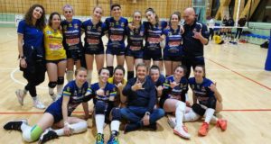 La squadra femminile dopo il successo
