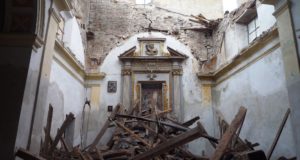 Ciò che resta della chiesa di Santa Maria del Suffragio
