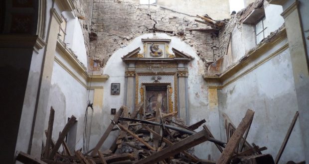 Ciò che resta della chiesa di Santa Maria del Suffragio