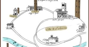 La mappa di Girolamo Talpa (in più il castello della Truschia)