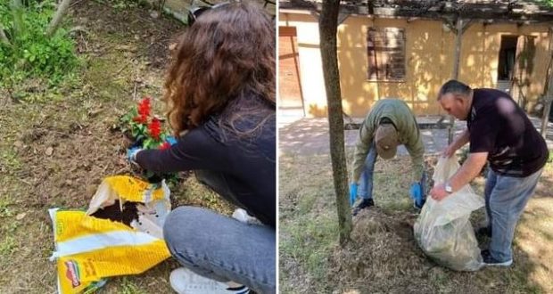 In azione nel "Giardino che cura"