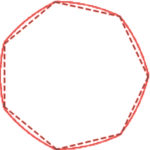 Fig. 6. Pentagono ed ettagono di Reuleaux