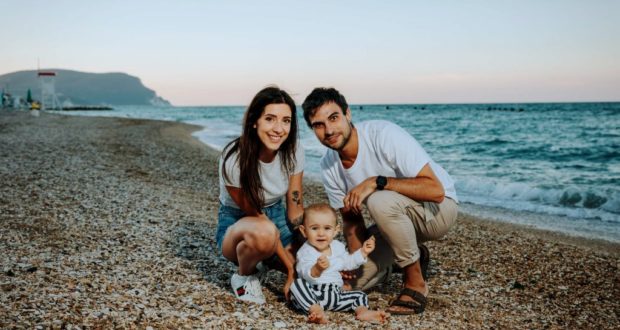 Selene, Gabriele e il piccolo Tommaso