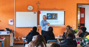 Un momento dell'incontro al "Tacchi Venturi"