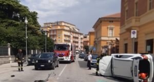 L'incidente in viale Matteotti