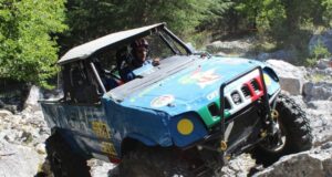 L'auto dei fratelli Galletti in gara