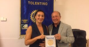Annalisa Donati e Giorgio Zaganelli, presidente del Rotary