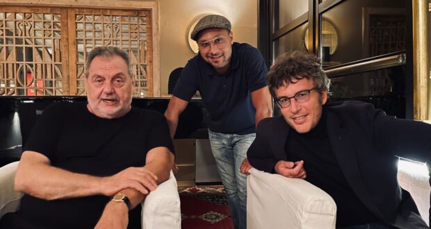 Gianfranco Vissani e Diego Fusaro con Gianluca Bonifazi