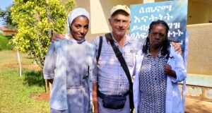 Claudio Scarponi in uno dei suoi viaggi in Etiopia