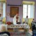 La messa celebrata in refettorio dal cardinale Menichelli
