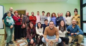 Padre Genga nella sede dell'Unione montana