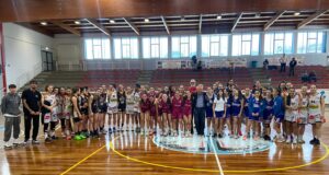 Foto di chiusura del quadrangolare femminile