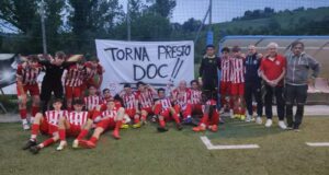 La Juniores con Foglia e Travaglini