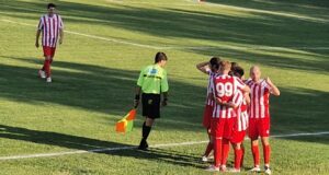 L'esultanza dopo il primo gol