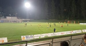 Un momento della gara
