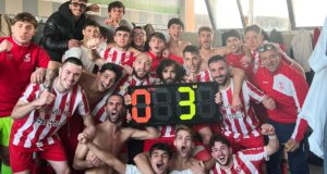 Settempeda in festa nello spogliatoio dopo il successo