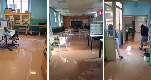 Alcune immagini della situazione di ieri mattina