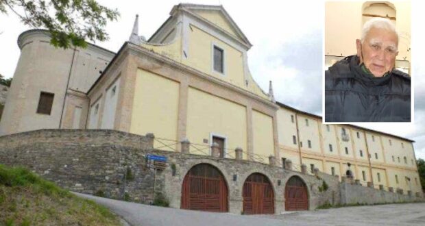 Il santuario della Madonna dei Lumi e nel riquadro Adriano Vissani