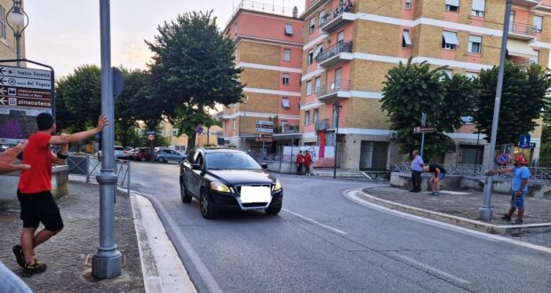 Impatto auto-scooter a San Severino