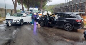 Le auto coinvolte nell'incidente