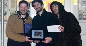 Lorenzo Muscolini (primo da sn) con Tommasi e Fontani