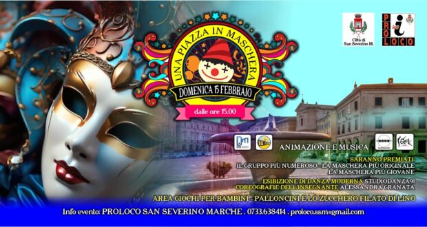 Domenica la festa di Carnevale in piazza