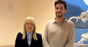 Il sindaco Rosa Piermattei con il titolare Leonardo