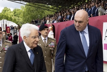 Il Presidente Mattarella con il Ministro Crosetto