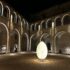 Il chiostro del Castello al monte con le nuove vetrate