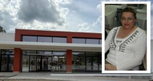 La Casa della comunità e, nel riquadro, la dottoressa Patrizia Caciorgna