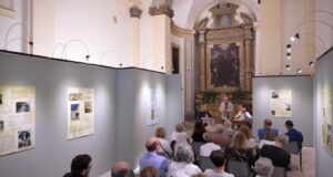 Un momento della presentazione della mostra