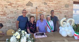 La coppia con i figli Giulio e Sergio
