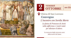 Parte della locandina che riassume le celebrazioni per gli 800 anni dalla morte di San Francesco