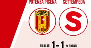 Finisce male il match fra Potenza Picena e Settempeda