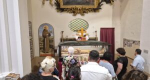 L'urna del santo custodita a San Domenico