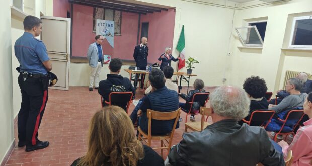 Un momento dell'incontro a Pitino