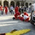 Un'immagine della Croce rossa in piazza
